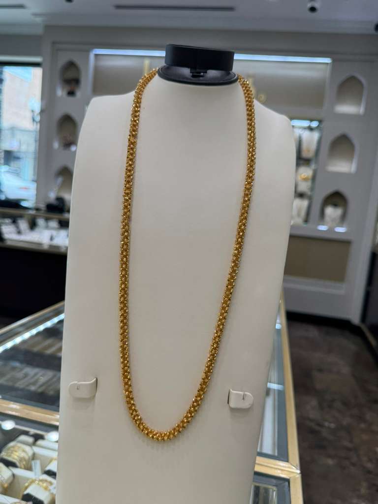 21K Gold Long Necklace - SD30513 | Yasini